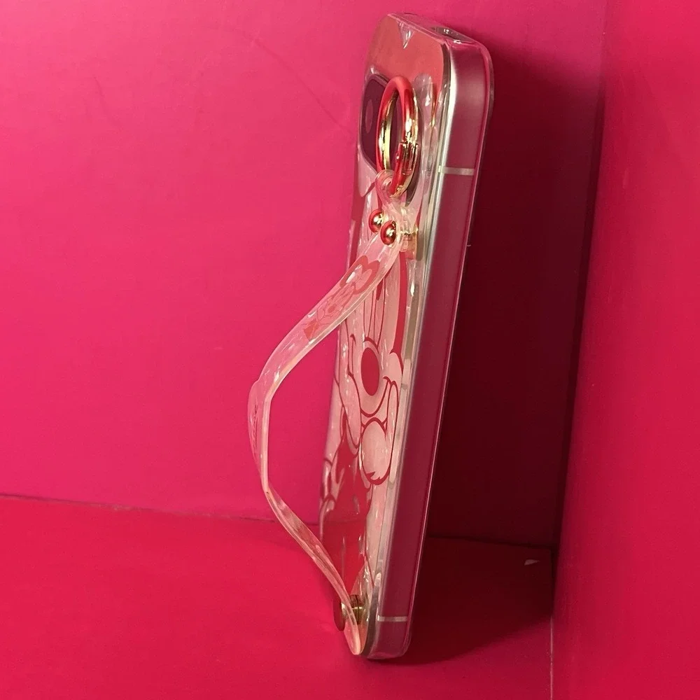 Disney Minnie Mouse Glitter Cartoon Case Gold Phone Case‎ W/strap Google Pixel 9